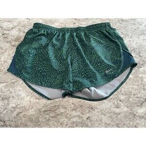 Womens Nike Dri Fit Running Athletic Shorts Green Size Small